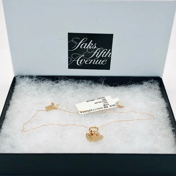 GINETTE NY
Angele 18K Rose Gold 3 Mini Heart Charms 17” Necklace - Picture 4 of 15